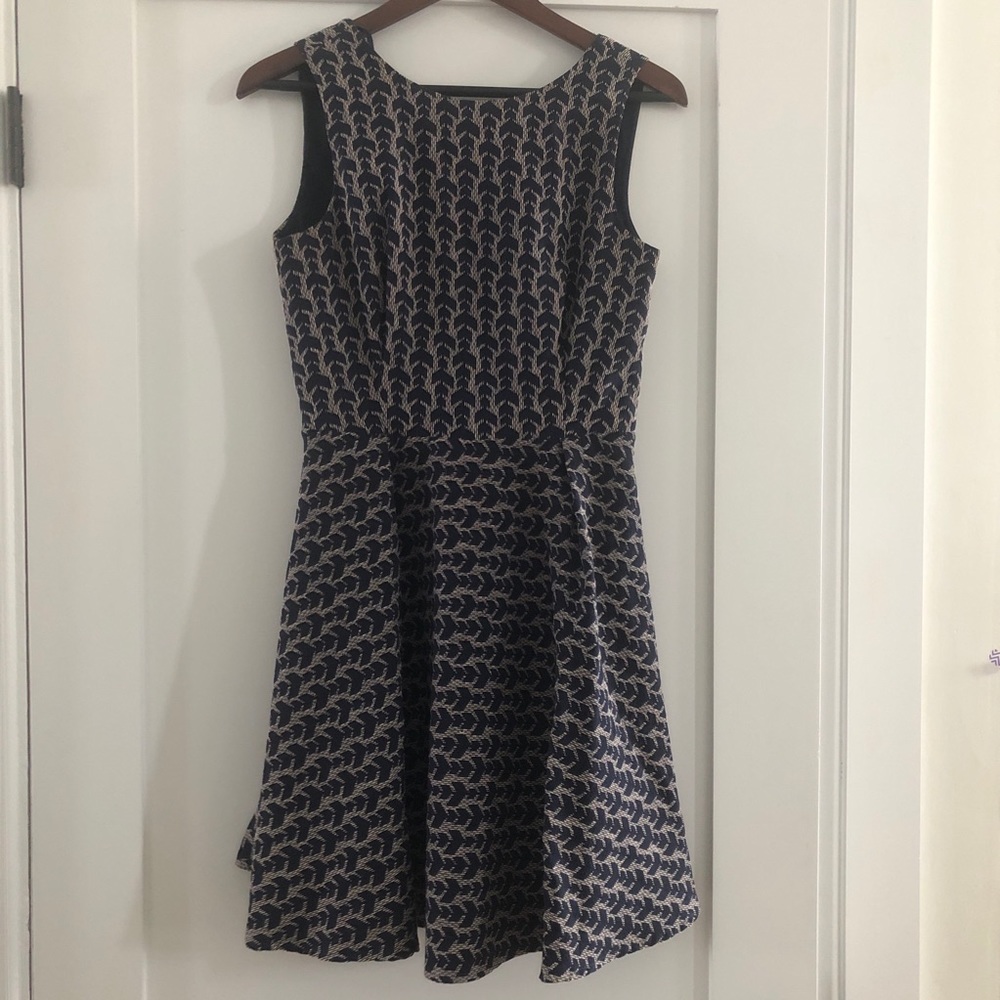 Zara jacquard flirty dress with pockets!